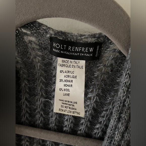 Italian Wool Cardigan Shawl - Picture 4 of 4